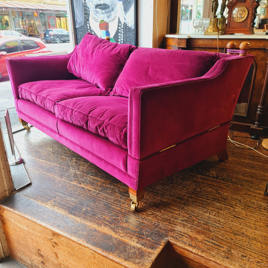 Couch or Sofa in the Knole Style with Feather Cushions Duresta England