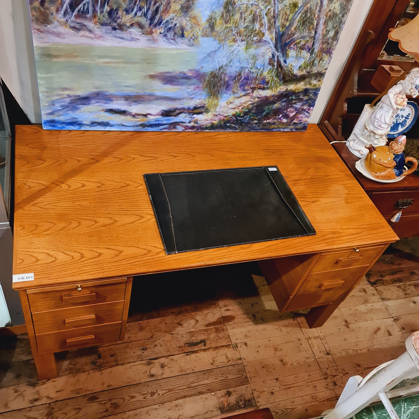 Modern Desk with Drawers