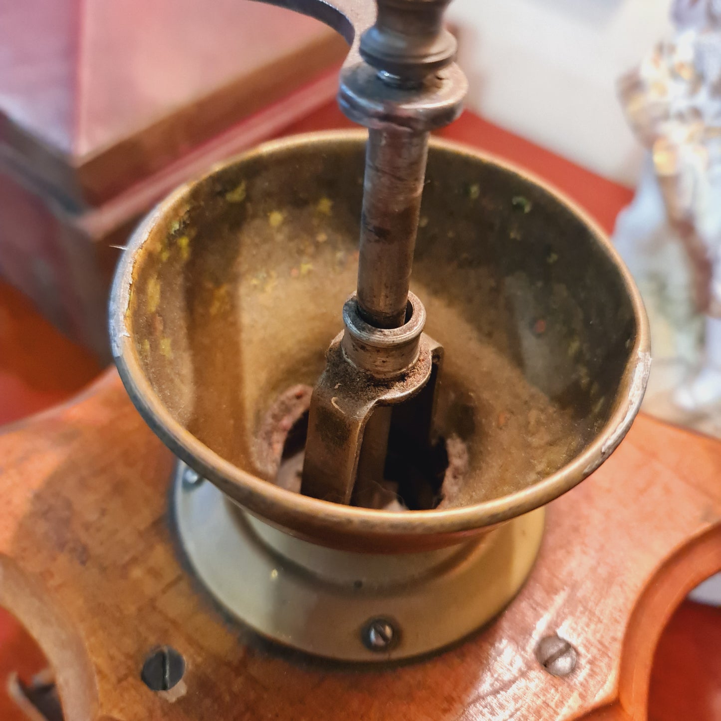 Coffee Grinder Antique 1900 German Dutch PeDe Caffeine Kitchen Cafe