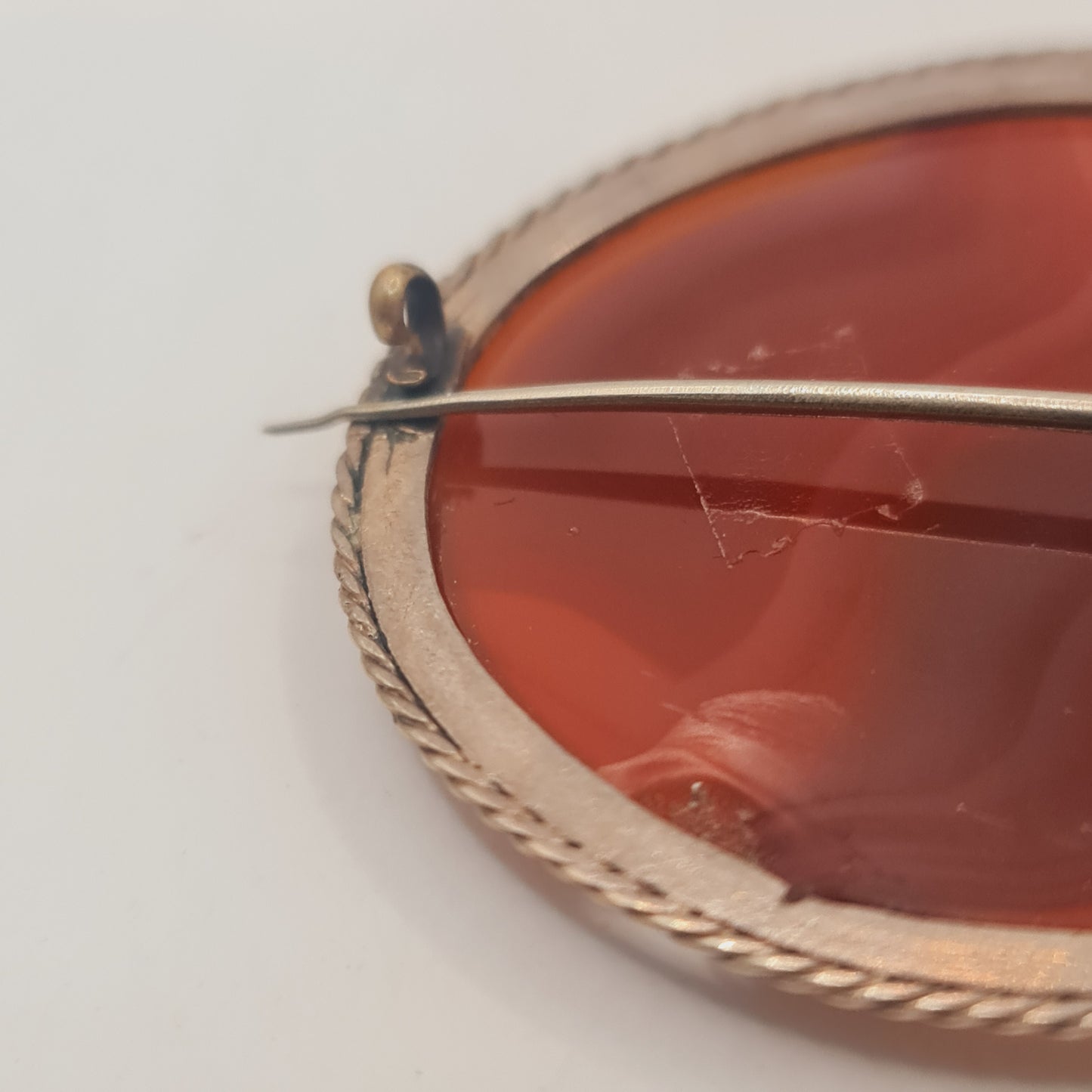 Amber brooch in Silver Frame A/F