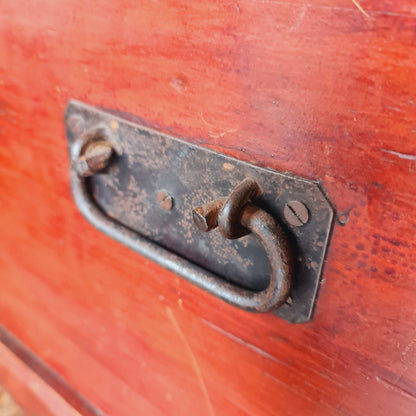 Antique Wooden Trunk Box