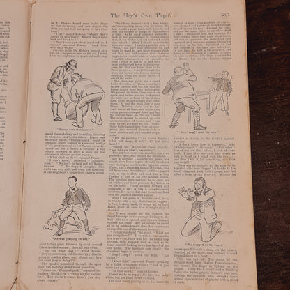 Six Volumes of the Boys Own Paper from the 1890's