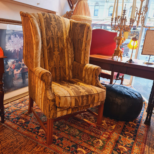 Wingback Armchair, A reproduction in the Georgian Style