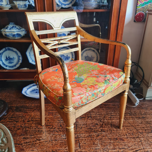 Pair of Gilt Painted Armchairs