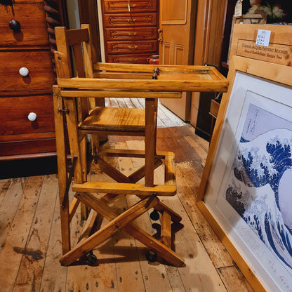 Antique Childs Hi Chair of Metamorphic Design