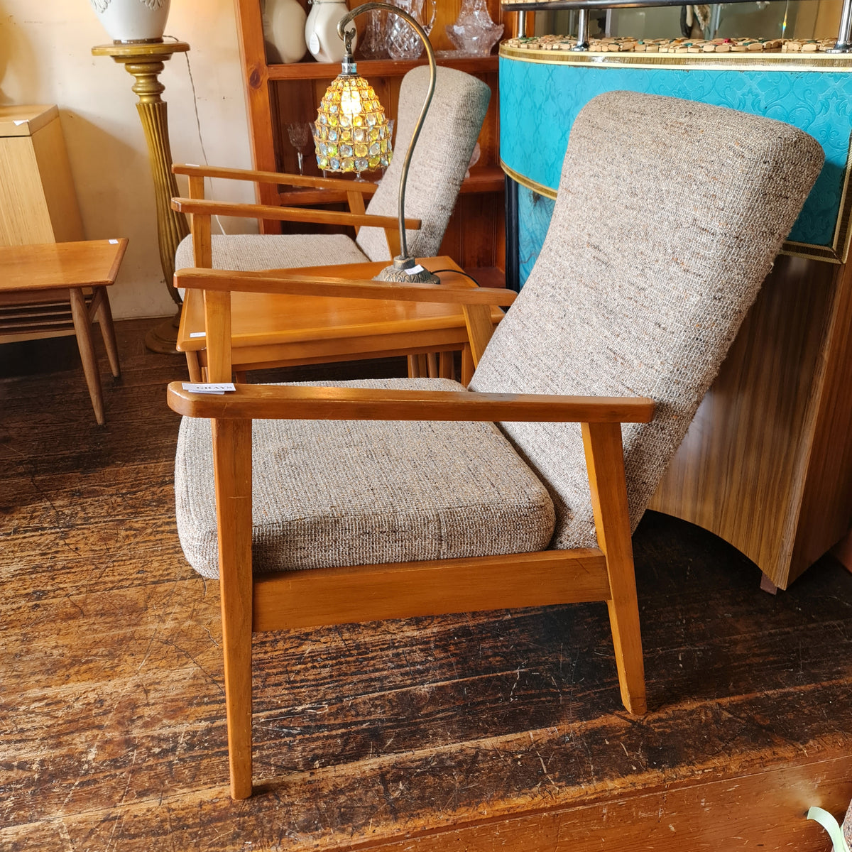 Armchair in the Retro Vintage 1970's Style