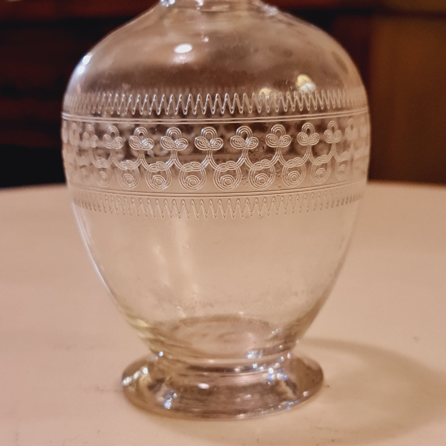 Antique Glass Decanter from Victorian England