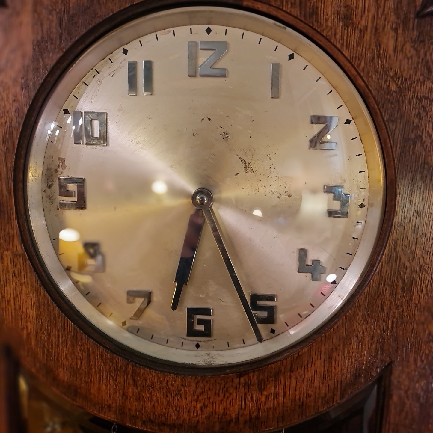 Grandfather Clock in Oak Case Germany