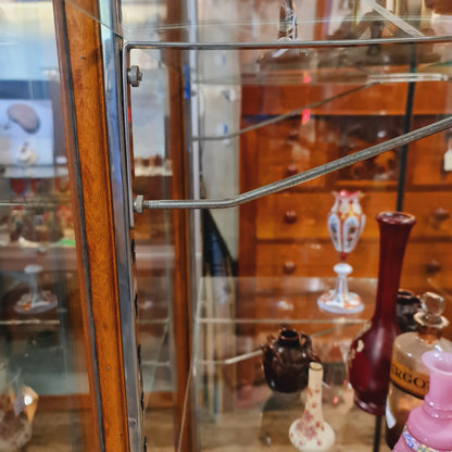 Antique Glass Display Cabinet with Wooden Frame made by Boston Co