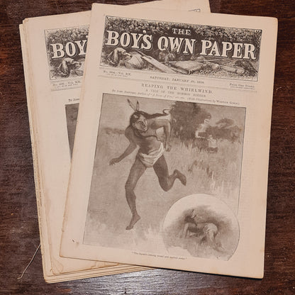 Six Volumes of the Boys Own Paper from the 1890's