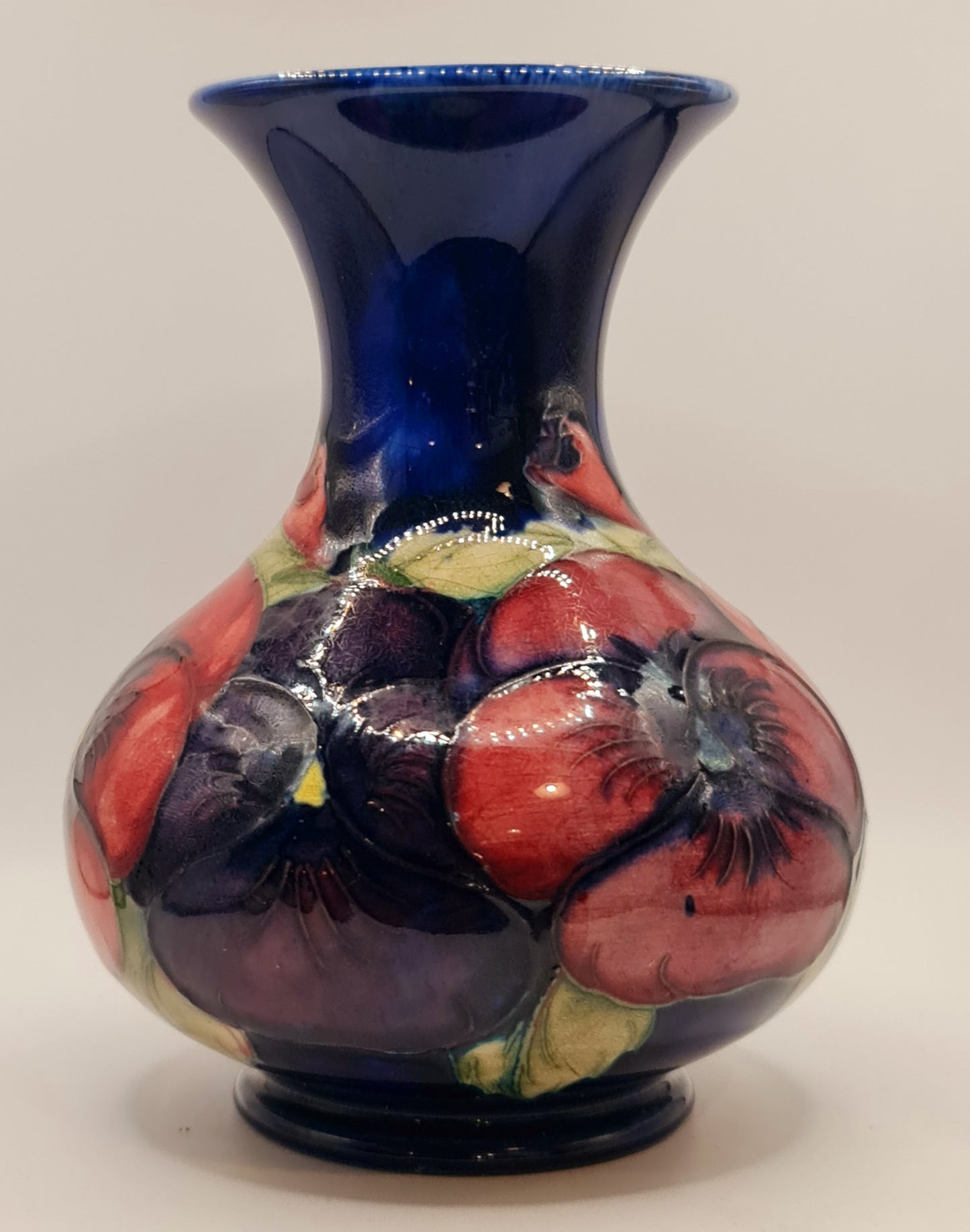 Pottery Moorcroft Vase Poppy William Art Nouveau
