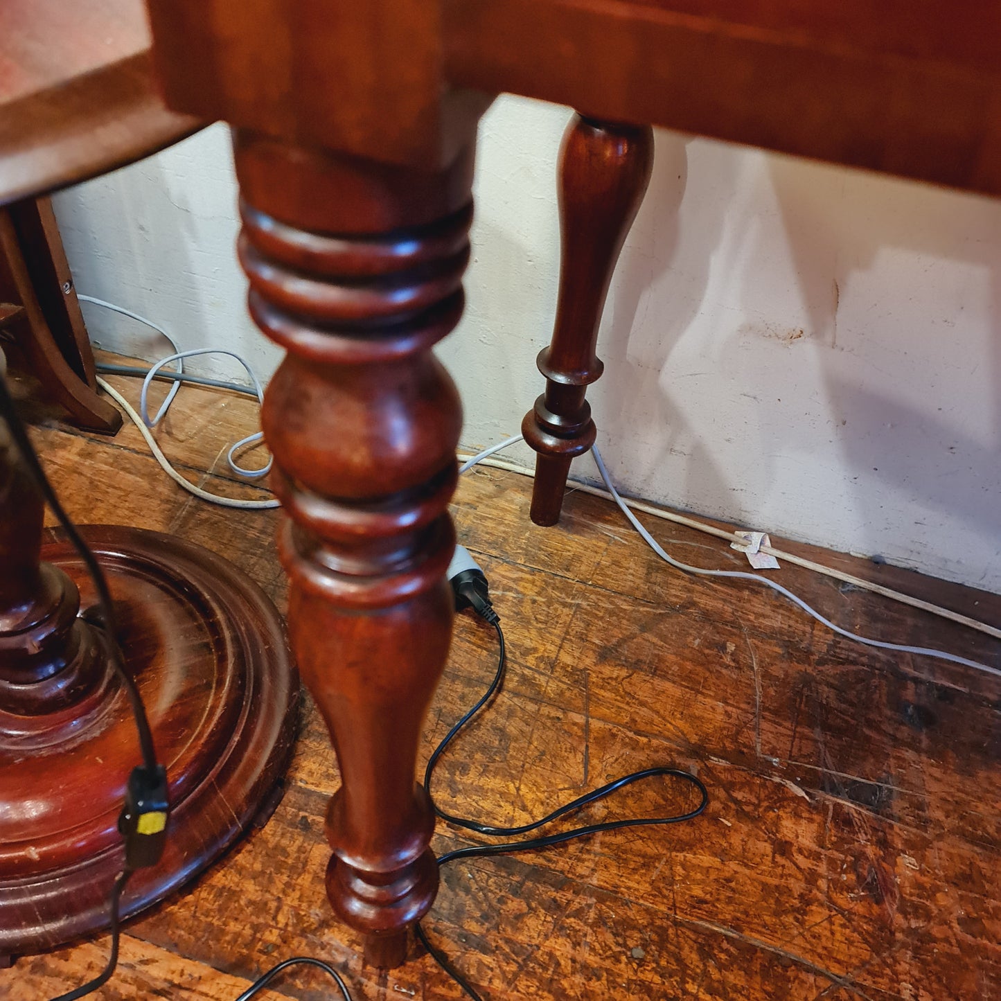 Antique Cedar Desk with Gallery