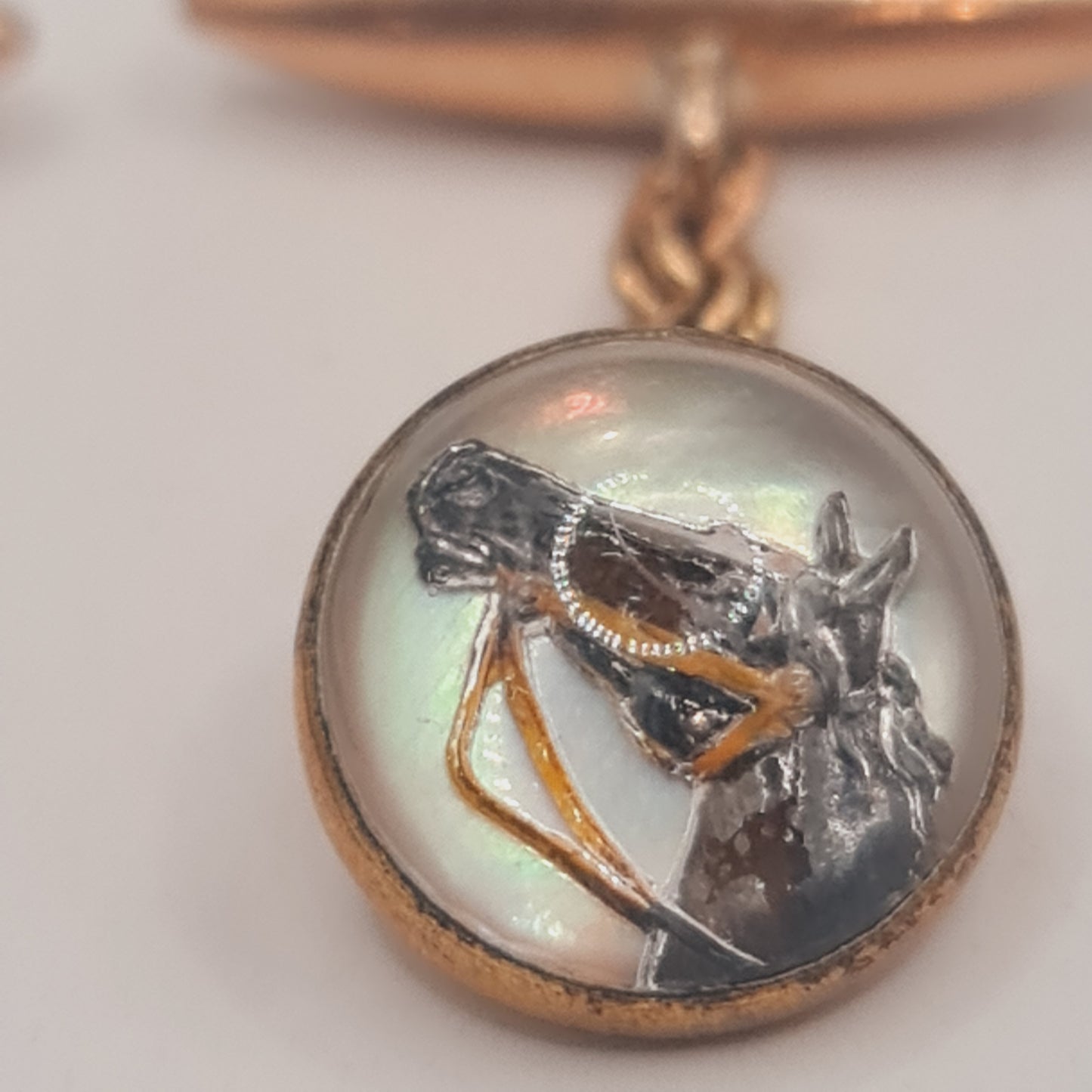 Gold plated Horse or Equestrian Vintage Cufflinks
