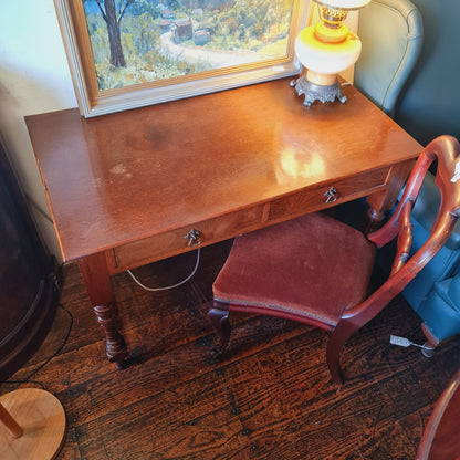 Antique Desk or Hall Table with Drawers