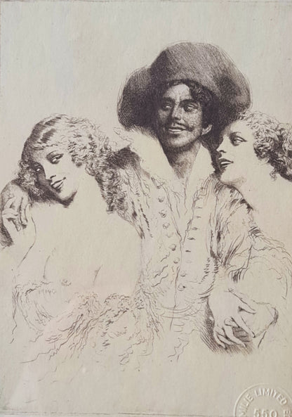 Norman Lindsay Engraving Trio Authorised Facsimile Odana