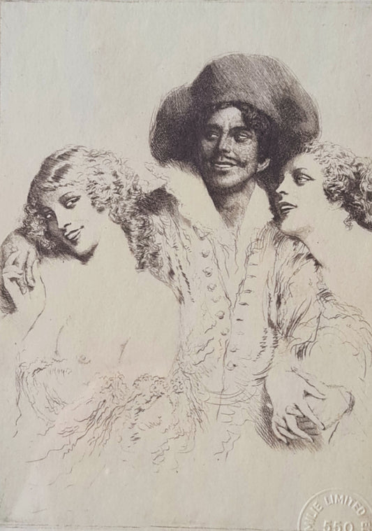 Norman Lindsay Engraving Trio Authorised Facsimile Odana