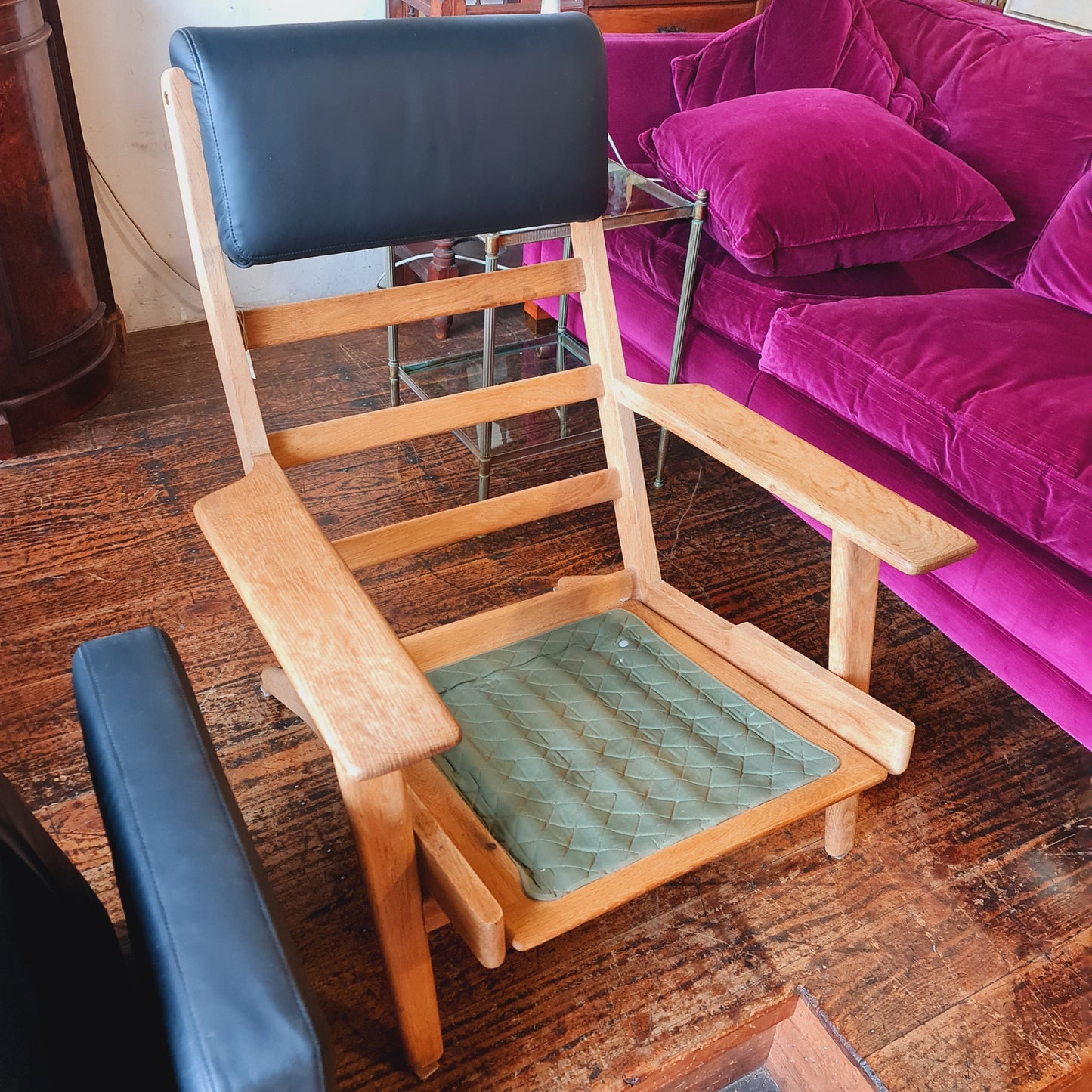 Plank Chair Hans Wegner Oak Getama Leather