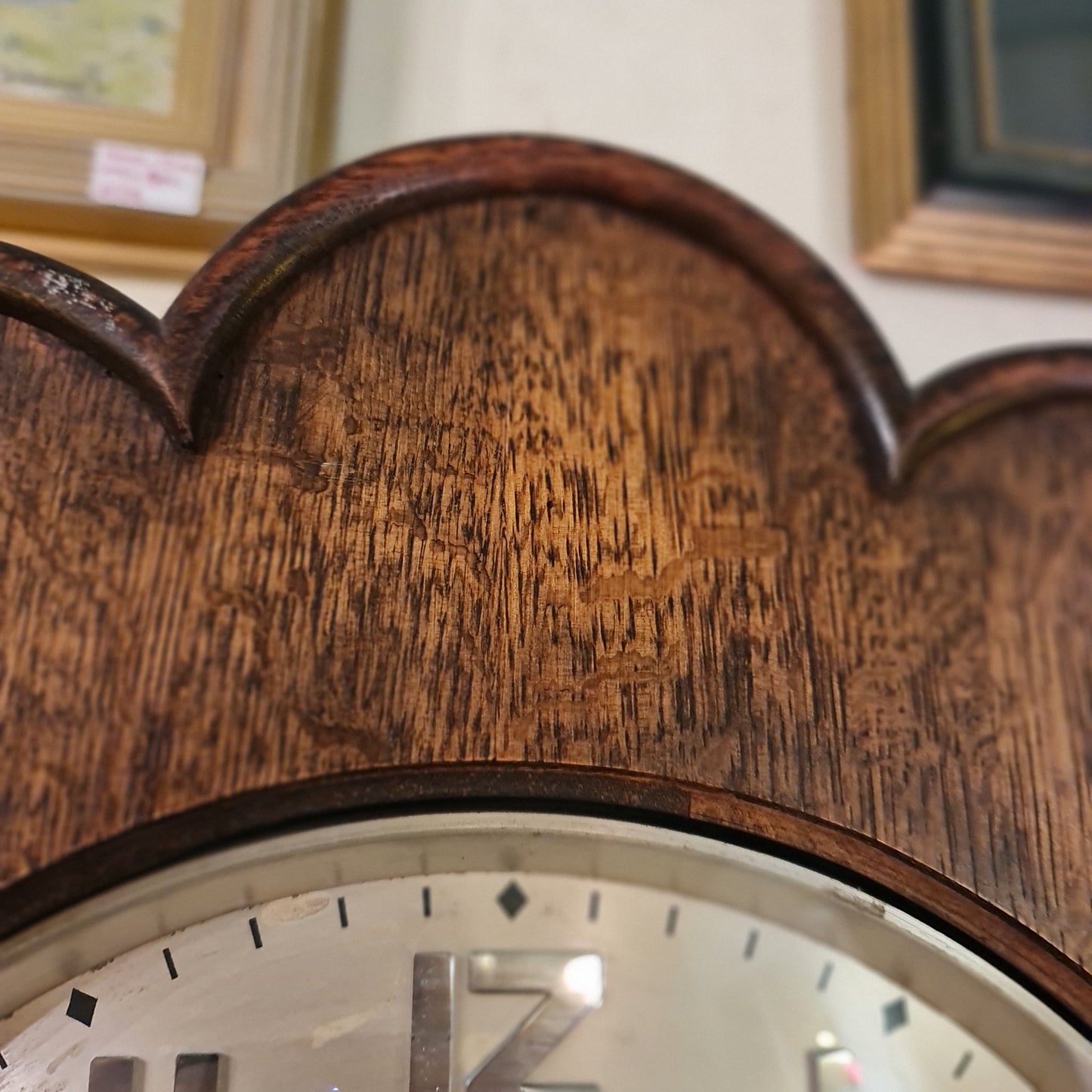 Grandfather Clock in Oak Case Germany