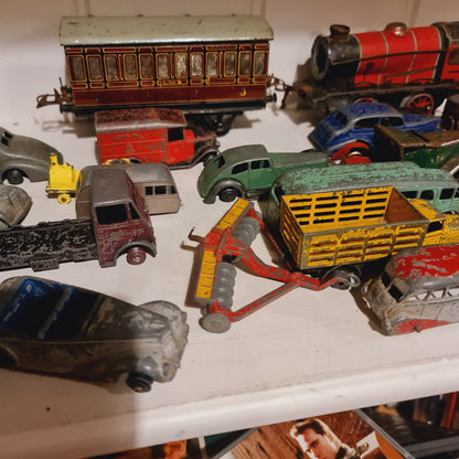 Collection of Die Cast Toy Cars Made in England by Dinky and Meccano