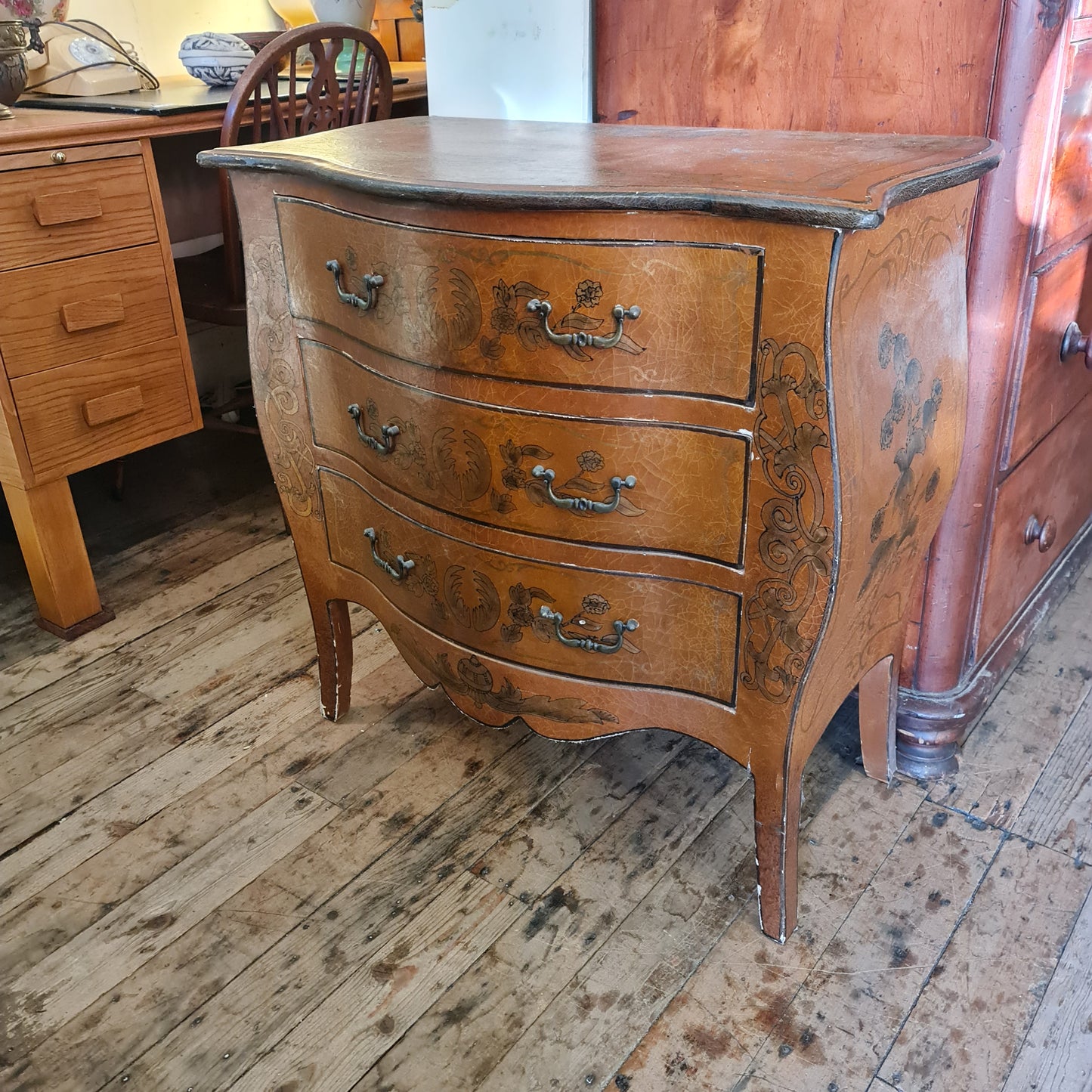 Small Bow Fronted Chest of Drawers