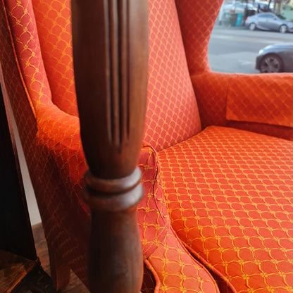 Standard Lamp with Wooden Base in the Vintage Style