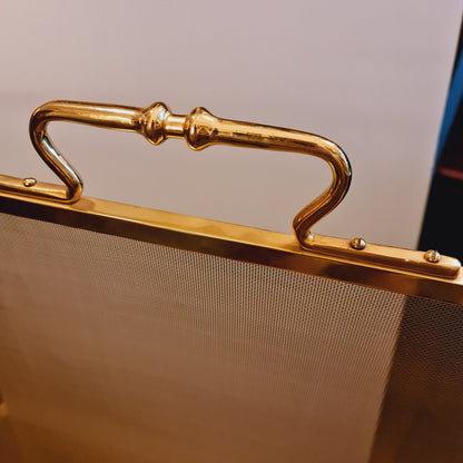 Spark Screen Firetools Accessories Brass Flat Antique Style