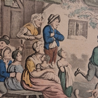 Hand Coloured Engraving Cartoon Thomas Rowlandson