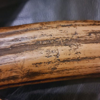 Two large Pieces of Scrimshaw made from Resin