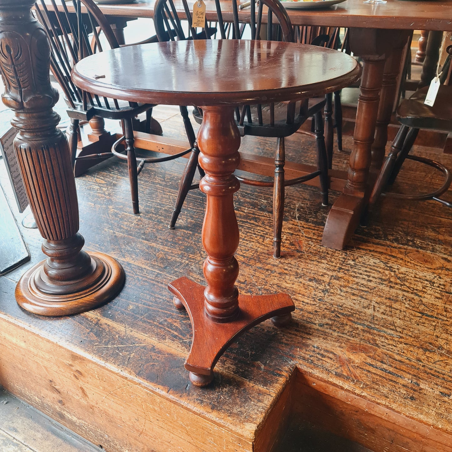 Round Antique Style Wine Table