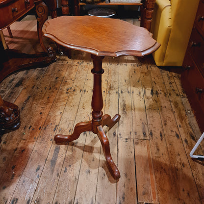 Antique Wine Table with Shaped Top