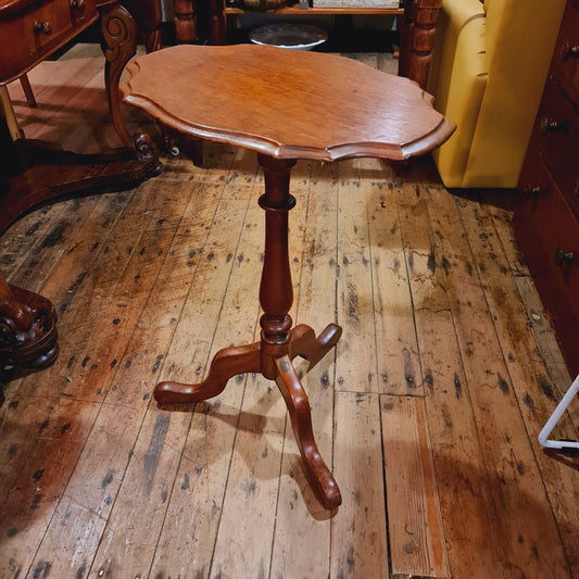 Antique Wine Table with Shaped Top