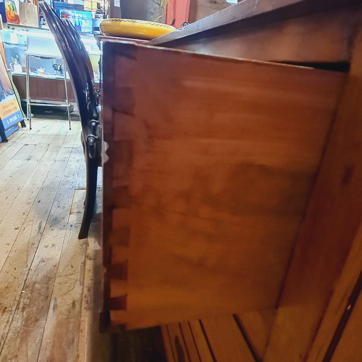 Antique Kauri Pine Dressing Table with Drawers and Mirror