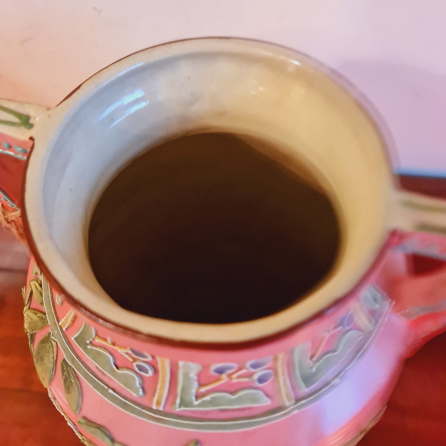 Art Nouveau Two Handled Pottery Vase