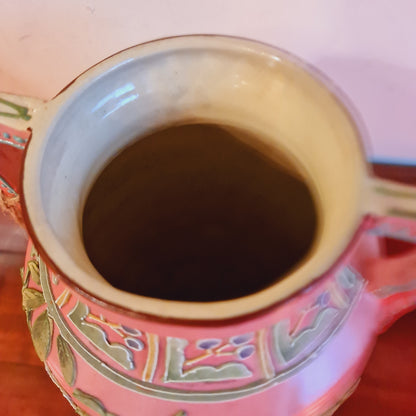 Art Nouveau Two Handled Pottery Vase