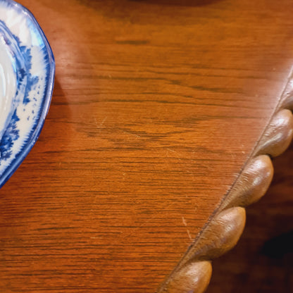 Antique Round Oak Extension Table in The Jacobean Revival Style