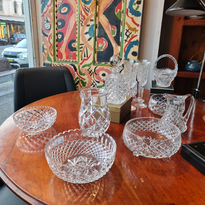 Assorted Crystal Lead Glass Vessels