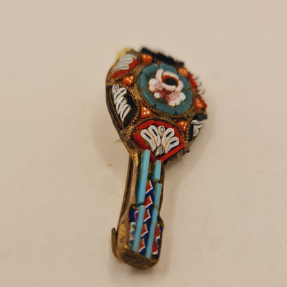 Micro Mosiac Brooch in the Vintage Style
