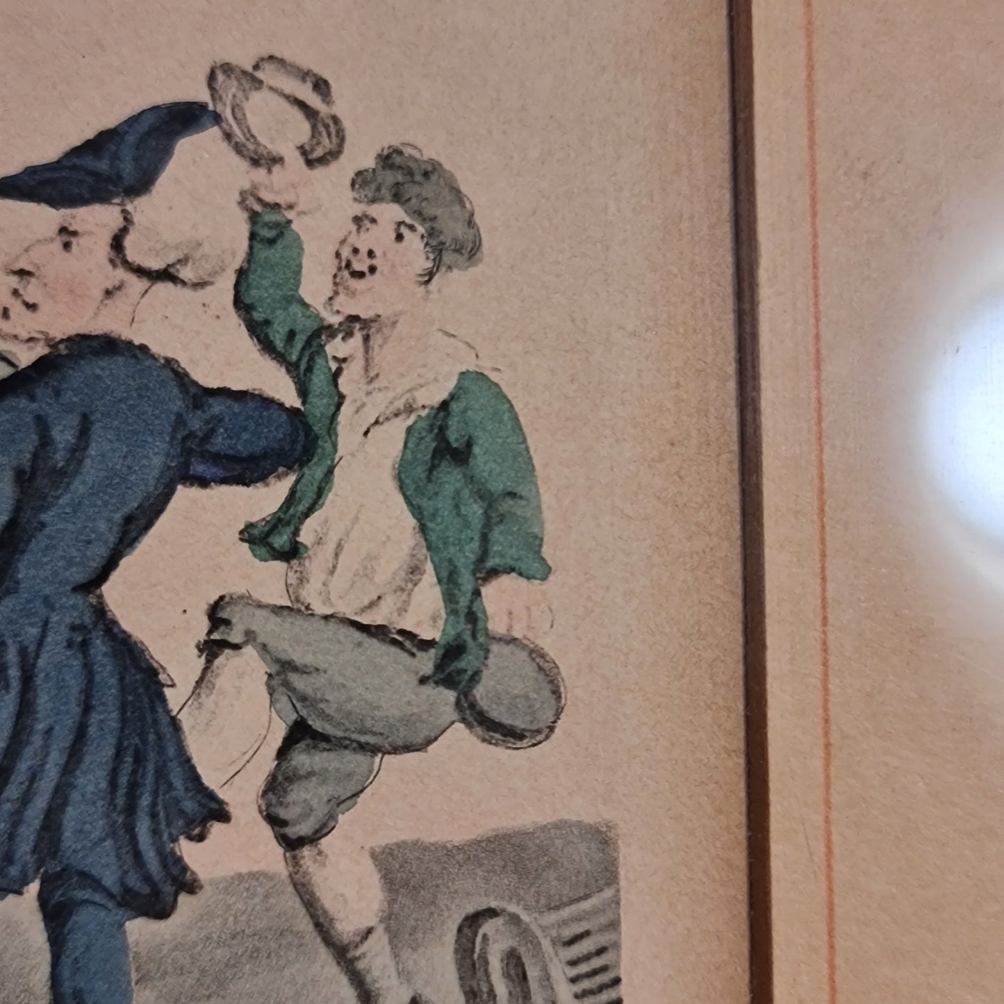 Hand Coloured Engraving Cartoon Thomas Rowlandson