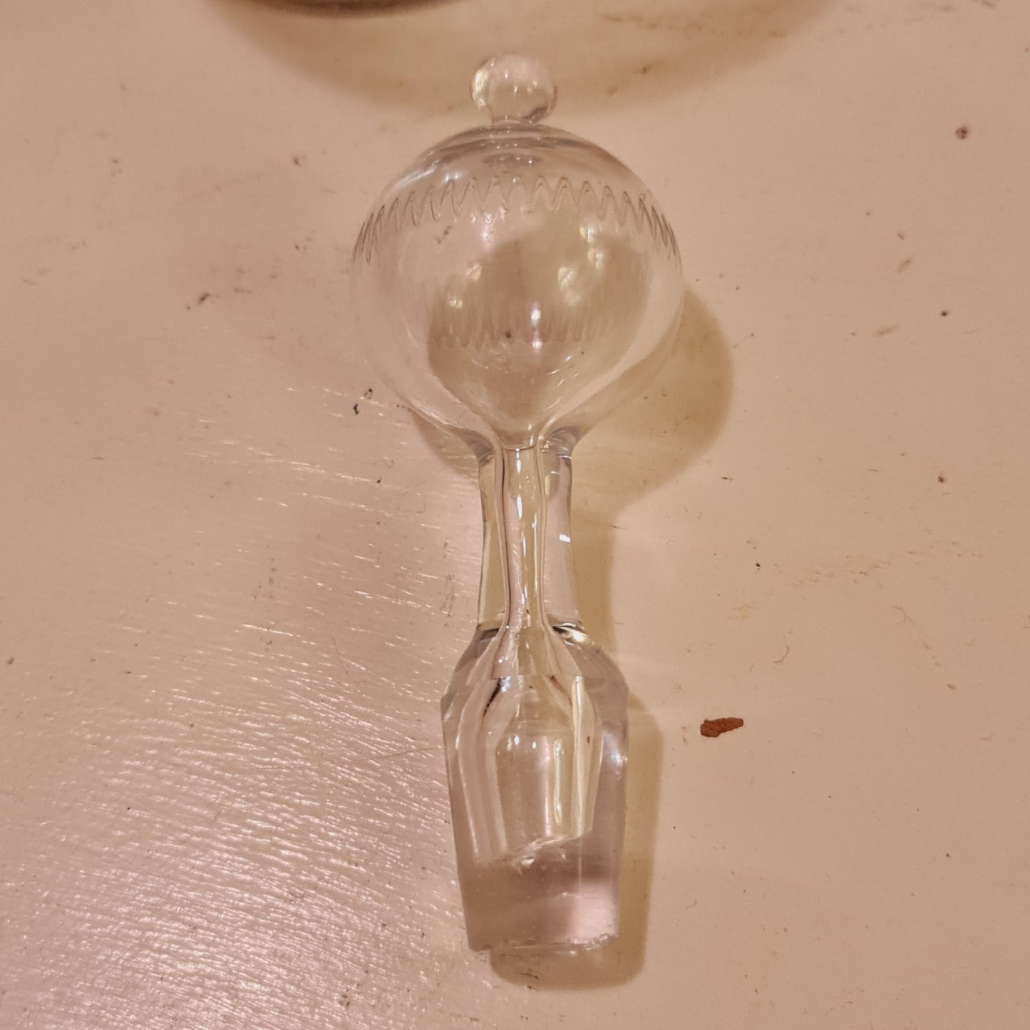 Antique Glass Decanter from Victorian England