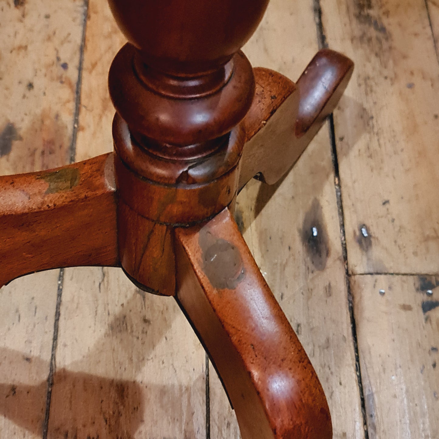 Antique Wine Table with Shaped Top