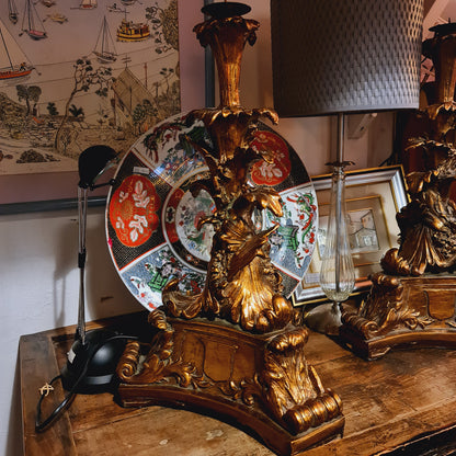 Pair of Candlesticks in the Rococo Style Reproduction