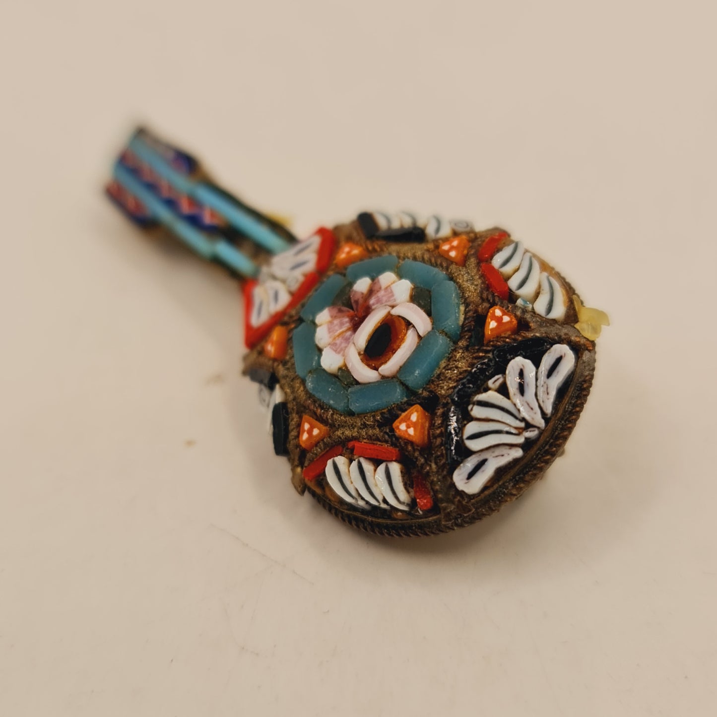 Micro Mosiac Brooch in the Vintage Style