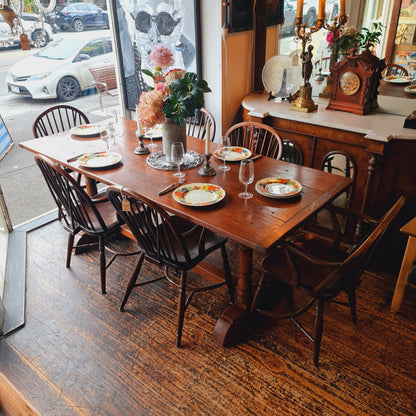 Long Antique Dining Table Refectory