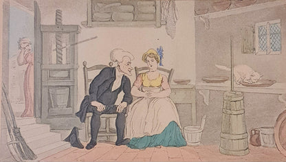 Hand coloured Engraving by Thomas Rowlandson 1826