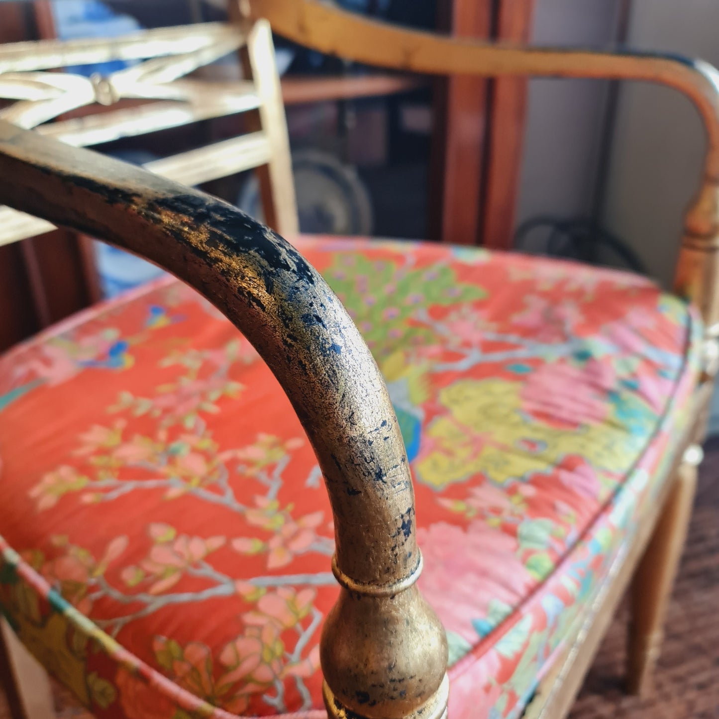Pair of Gilt Painted Armchairs