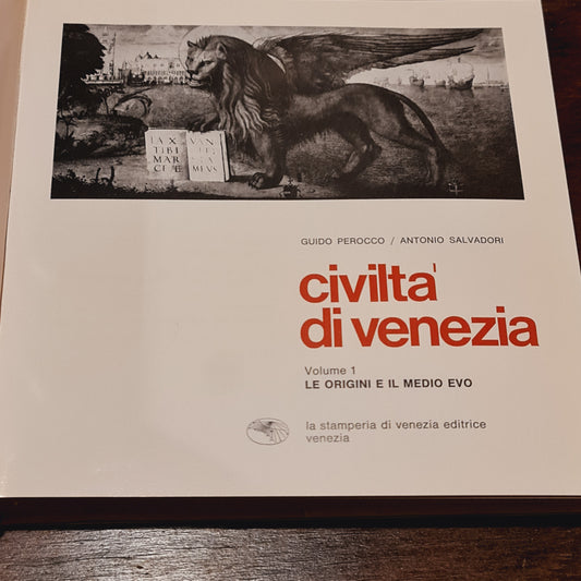 Civilta di Venezia Three Volumes in Italian