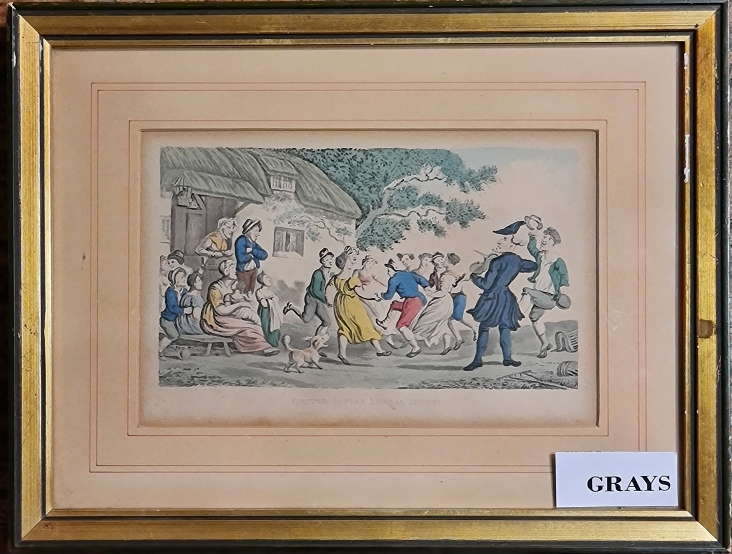 Hand Coloured Engraving Cartoon Thomas Rowlandson