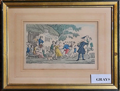 Hand Coloured Engraving Cartoon Thomas Rowlandson