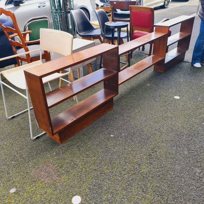 Long Thin and Low Bookshelf Ash Oak