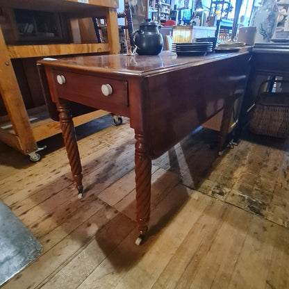Drop Sided Extending Antique Dining Table